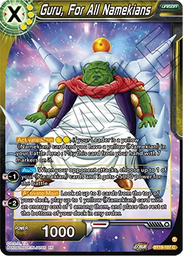 Guru, For All Namekians BT19-107 card