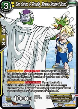 Son Gohan & Piccolo, Master-Student Bond BT19-124 card