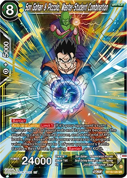 Son Gohan & Piccolo, Master-Student Combination BT19-129 card
