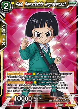 Pan, Remarkable Improvement BT19-130 card