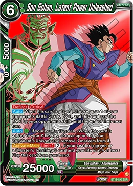 Son Gohan, Latent Power Unleashed BT19-150 card