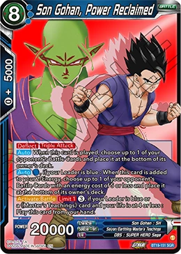 Son Gohan, Power Reclaimed BT19-151 Dragon Ball Masters card, Release Event