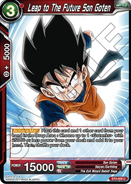 Leap to The Future Son Goten BT2-008 card