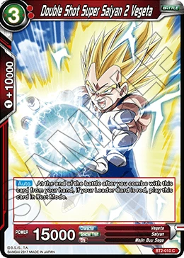 Double Shot Super Saiyan 2 Vegeta BT2-010 card