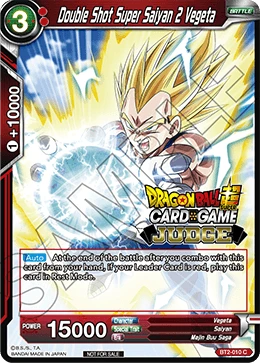 Double Shot Super Saiyan 2 Vegeta BT2-010_PR card