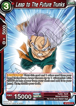 Leap to The Future Trunks BT2-011 card