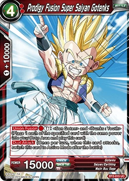 Prodigy Fusion Super Saiyan Gotenks BT2-015 card