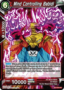 Mind Controlling Babidi BT2-022 card