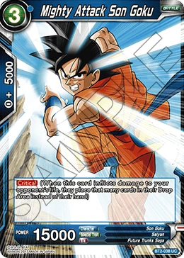 Mighty Attack Son Goku BT2-038 card