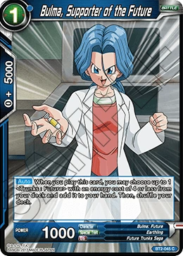 Bulma, Supporter of the Future BT2-045 card
