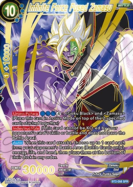 Infinite Force Fused Zamasu BT2-058 Dragon Ball Masters card