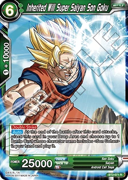 Inherited Will Super Saiyan Son Goku BT2-071 card