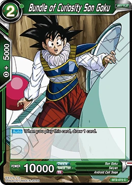 Bundle of Curiosity Son Goku BT2-072 card