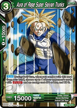 Aura of Rage Super Saiyan Trunks BT2-079 card