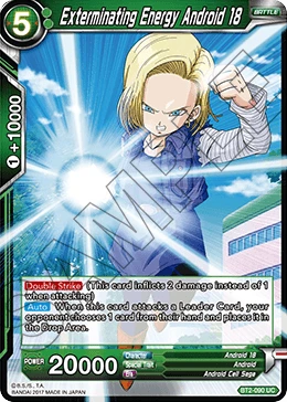 Exterminating Energy Android 18 BT2-090 card