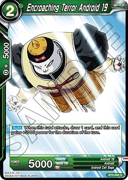 Encroaching Terror Android 19 BT2-092 card
