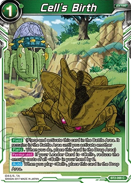 Cell's Birth BT2-099 card
