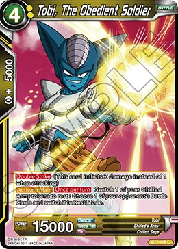 Tobi, The Obedient Soldier BT2-118 card