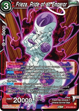 Frieza, Pride of an Emperor BT20-009 card