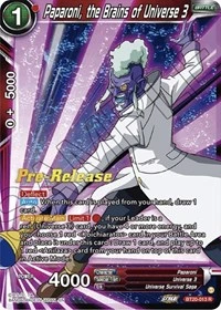 Paparoni, the Brains of Universe 3 BT20-013_PR card