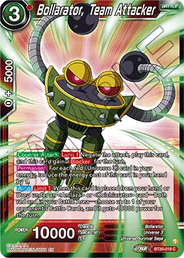 Bollarator, Team Attacker BT20-018 card