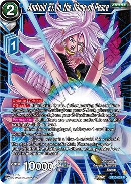 Android 21, in the Name of Peace BT20-029 card