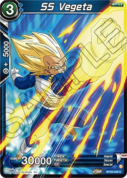 SS Vegeta BT20-035 card