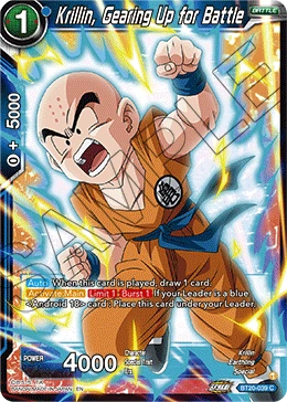 Krillin, Gearing Up for Battle BT20-039 card