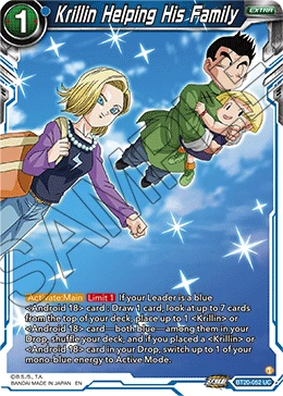 Krillin Helping His Family BT20-052 card
