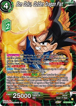 Son Goku, Golden Dragon Fist BT20-060 card