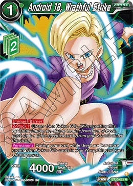 Android 18, Wrathful Strike BT20-061 card