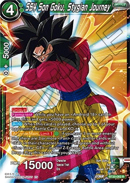 SS4 Son Goku, Stygian Journey BT20-062 card