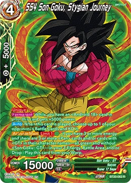 SS4 Son Goku, Stygian Journey BT20-062_PR card