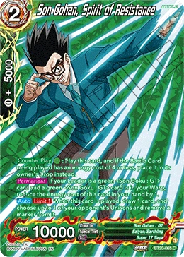 Son Gohan, Spirit of Resistance BT20-065_PR card