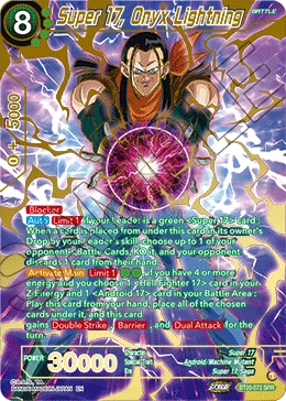 Super 17, Onyx Lightning BT20-073 Dragon Ball Masters card