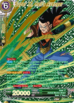 Super 17, Hell's Avenger BT20-074 Dragon Ball Masters card, Promo 2