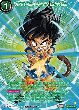 Goku's Kamehameha Deflection BT20-082_PR card