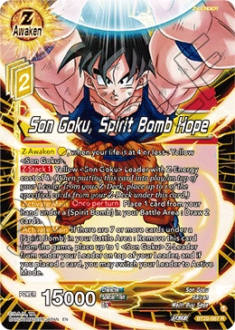 Son Goku, Spirit Bomb Hope BT20-087 card