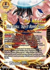 Son Goku, Spirit Bomb Hope BT20-087_PR card