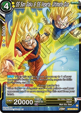 SS Son Goku & SS Vegeta, Ultimate Duo BT20-096 card