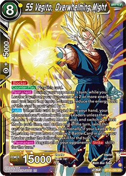 SS Vegito, Overwhelming Might BT20-099 card