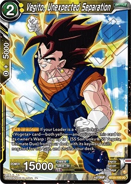 Vegito, Unexpected Separation BT20-100 card