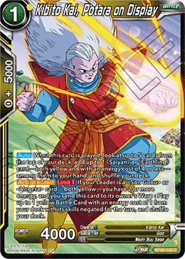 Kibito Kai, Potara on Display BT20-103 card