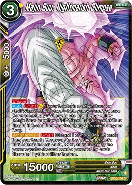 Majin Buu, Nightmarish Glimpse BT20-109 card
