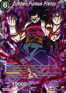 Cumber, Furious Frenzy BT20-131_PR card