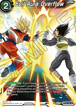 Evil Aura Overflow BT20-136 Dragon Ball Masters card