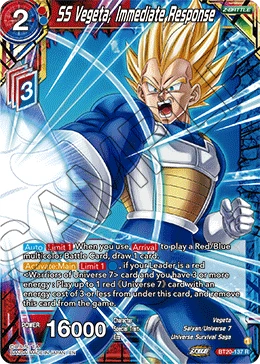 SS Vegeta, Immediate Response BT20-137 card