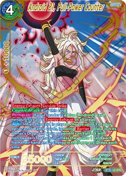 Android 21, Full-Power Counter BT20-145 Dragon Ball Masters card