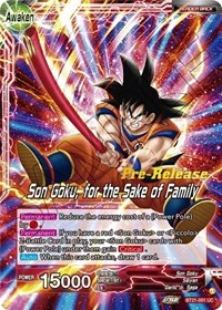 Son Goku BT21-001 Dragon Ball Masters card, Promo