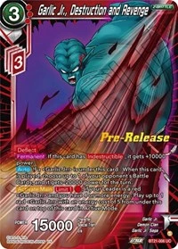 Garlic Jr., Destruction and Revenge BT21-006 Dragon Ball Masters card, Promo